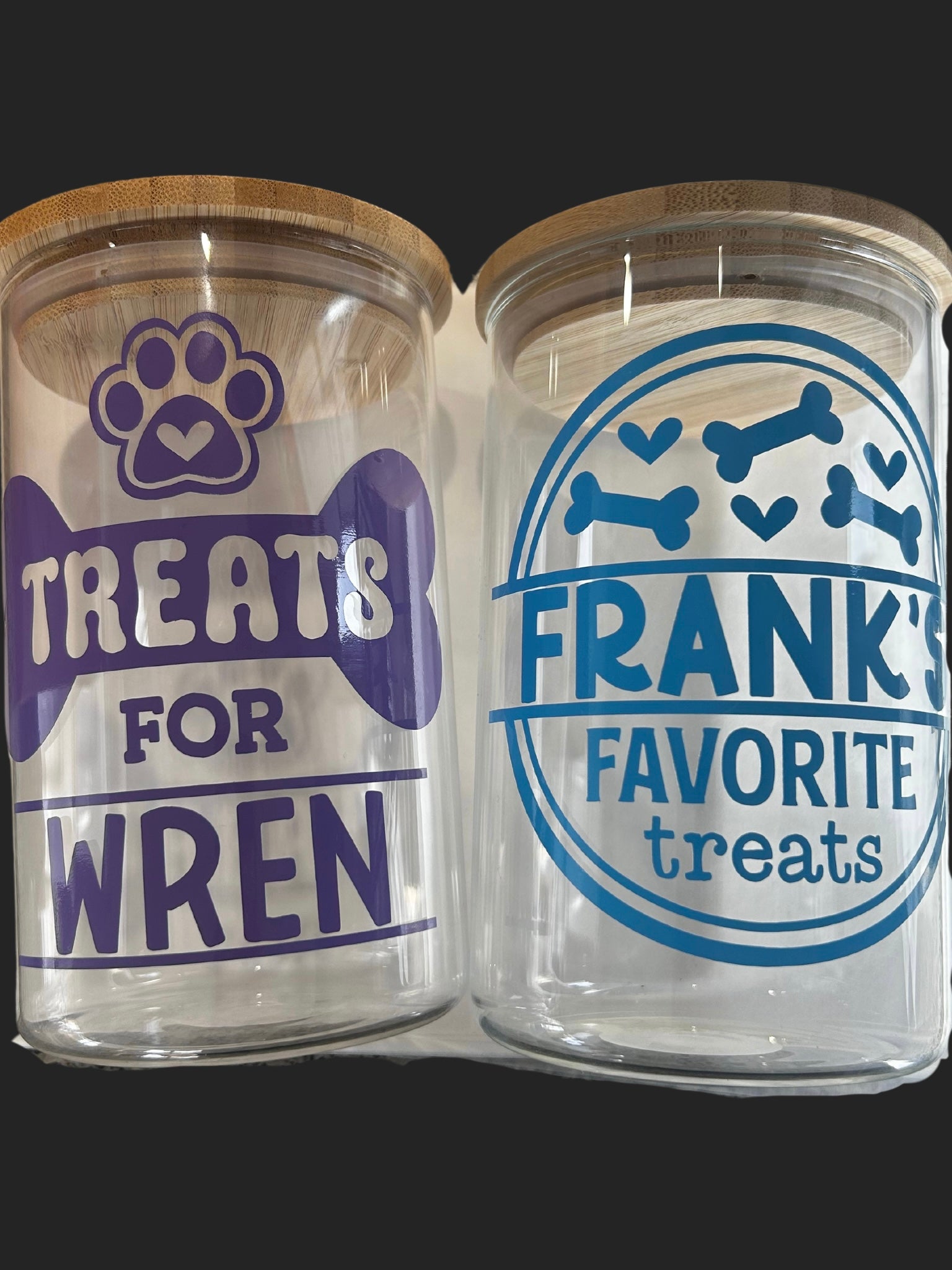 Personalised dog treat jar best sale